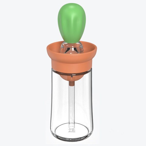Creative Silicone Brush Head Brush Oil Bottle Kitchen High Temperature Resistant Press Type Oil Metering Oil Bottle - Image 4