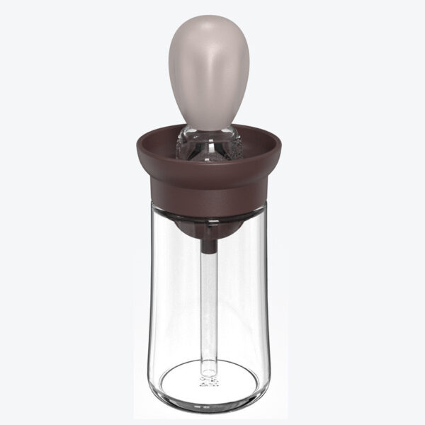 Creative Silicone Brush Head Brush Oil Bottle Kitchen High Temperature Resistant Press Type Oil Metering Oil Bottle - Image 3