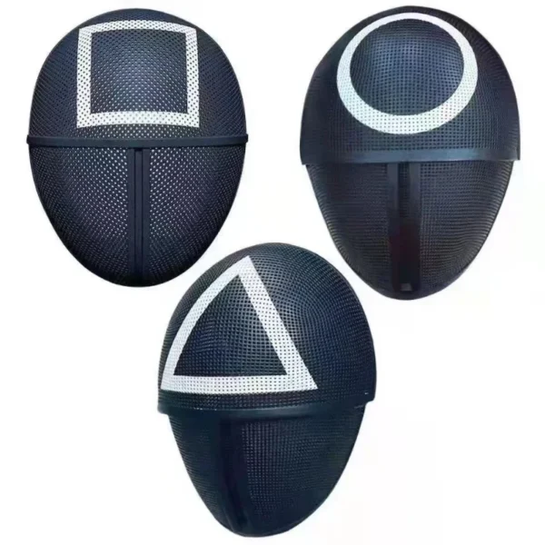 Plastic Calamari Game Cosplay Boss Mask Cos Pretends Play The Korean TV Series Halloween Canival Party Game Play Christmas Gift - Image 6