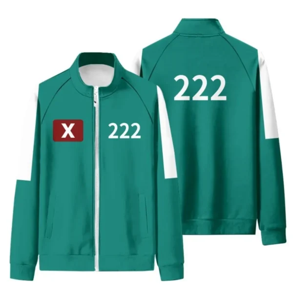 Calamari Games Disguise Seong Gi-hun Cosplay Costume 456 222 Tracksuit Halloween Carnival Party Clothes for Men Women Sweatshirt - Image 3